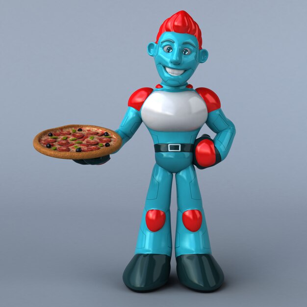 Robot rojo - personaje 3D