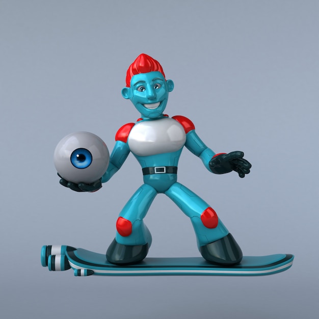 Robot rojo - personaje 3D