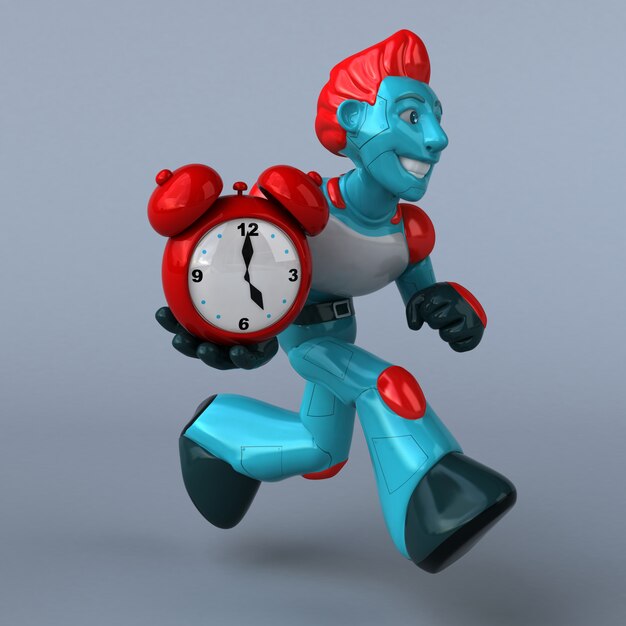 Robot rojo - personaje 3D