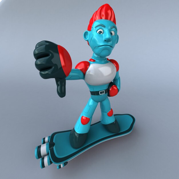 Robot rojo - personaje 3D