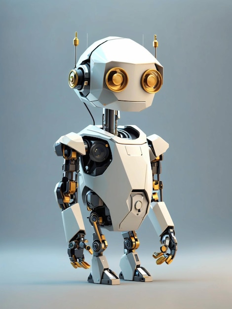El robot simboliza el mercado de valores.