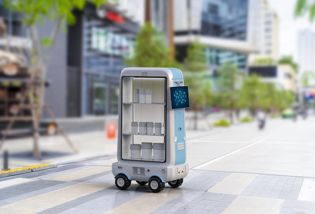 Robot de transporte o asistente robótico para el transporte de productos