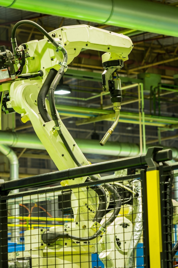Foto robot utilizado en aplicaciones industriales