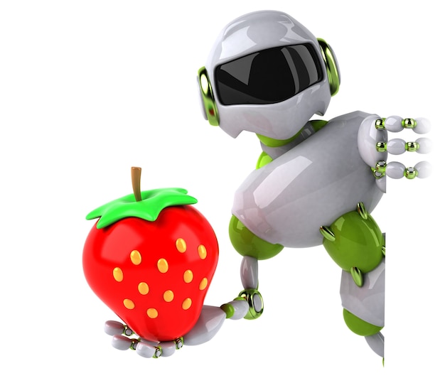 Robot verde - Ilustración 3D