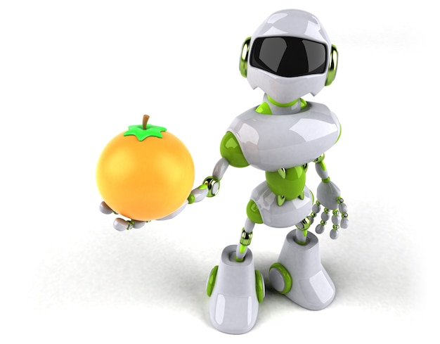 Robot verde - Ilustración 3D