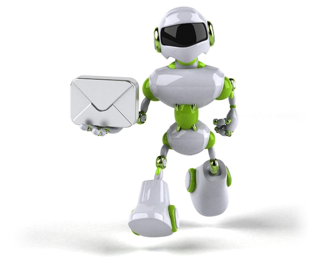 Robot Verde - Ilustración 3D