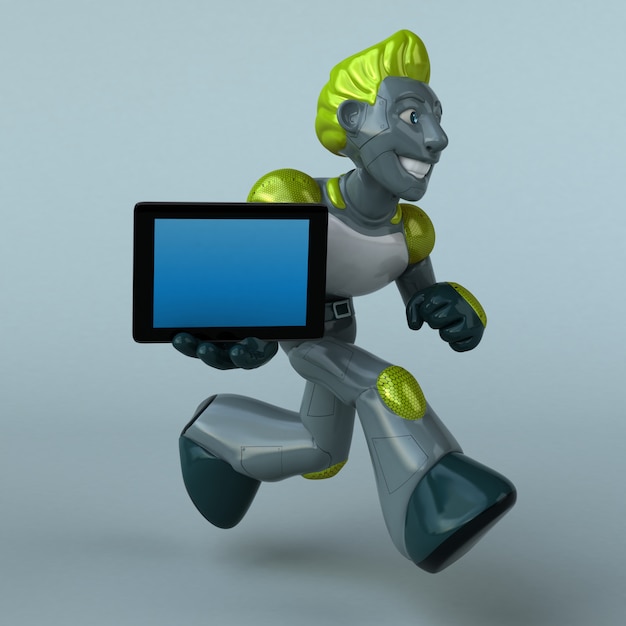 Robot Verde - Ilustración 3D