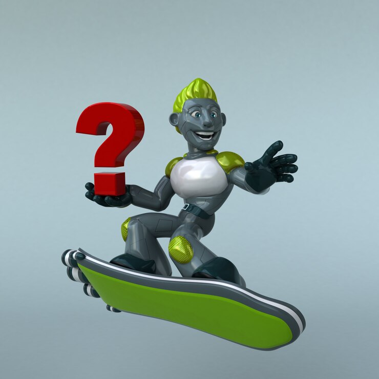 Foto robot verde - ilustración 3d