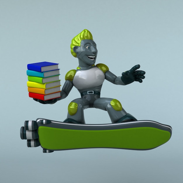 Robot verde - personaje 3D