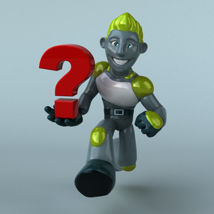 Foto robot verde - personaje 3d