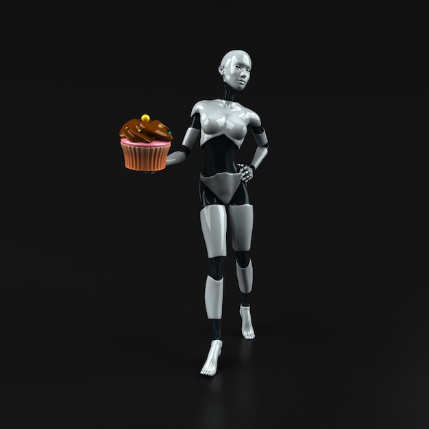 Roboter - 3D-Illustration