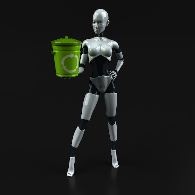 Roboter - 3D-Illustration