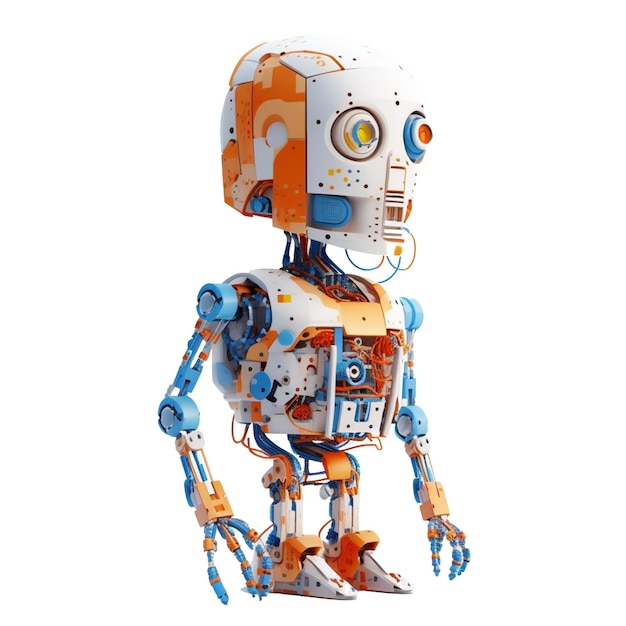 Roboter isoliert im Hintergrund mit generativer KI