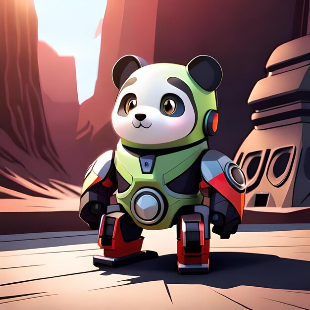 Roboter-Mecha-Panda