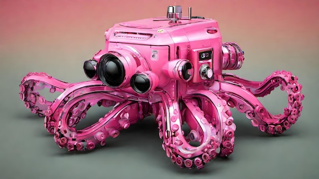 Roboter-Oktopus-Hintergrund, sehr cool