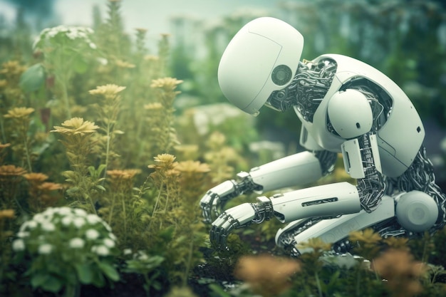 Roboterpräzision trifft auf die Natur, der intelligente Assistent verschönert die Umwelt