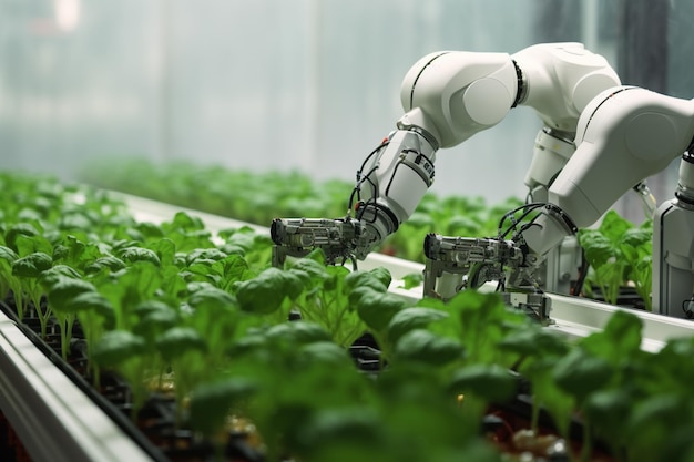 Robótica com efeito de estufa A agricultura automatizada prospera à medida que braços inteligentes tendem a estimular o crescimento das plantas