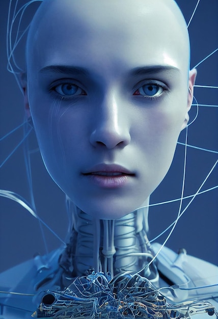 La robótica cyborg humana del futuro