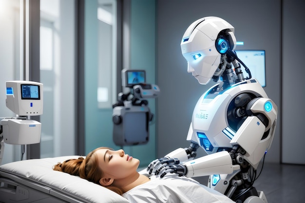 Robots inteligentes que utilizan tecnología de IA para tratar a los pacientes