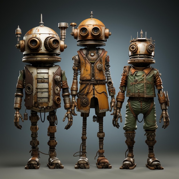 Robots Steampunk (en inglés)