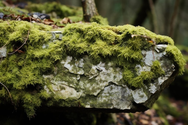 Robusta planta de piedra de líqueno cubierta Generar Ai