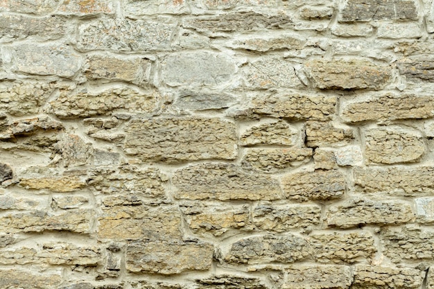 Robuste Steinmauer in Gelb und Beige, gut für Hintergründe