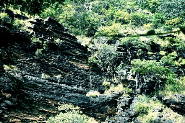 Roca de piedra una de las montañas