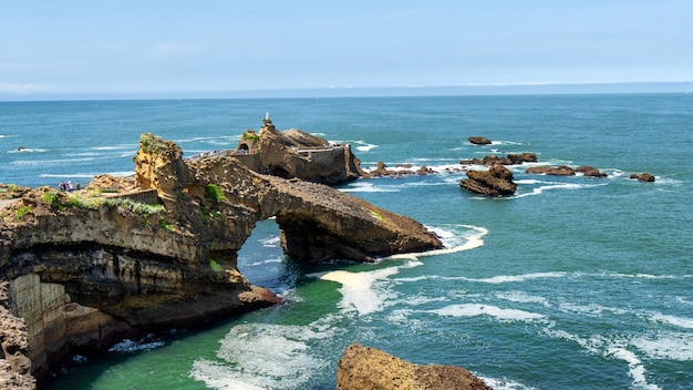 Roca de la Virgen, ciudad de Biarritz, Francia