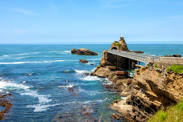 Roca de la Virgen, ciudad de Biarritz, Francia