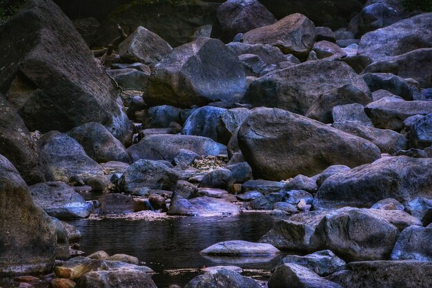 Foto rocas en el agua