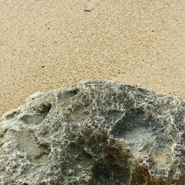 rocas y arena en la playa