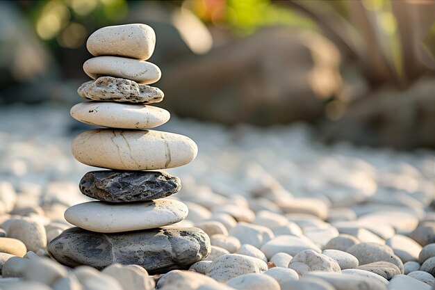 Las rocas del jardín Zen capturan el estilo