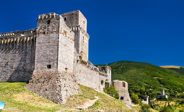 Rocca Maggiore, un castillo en Asís Umbría, Italia