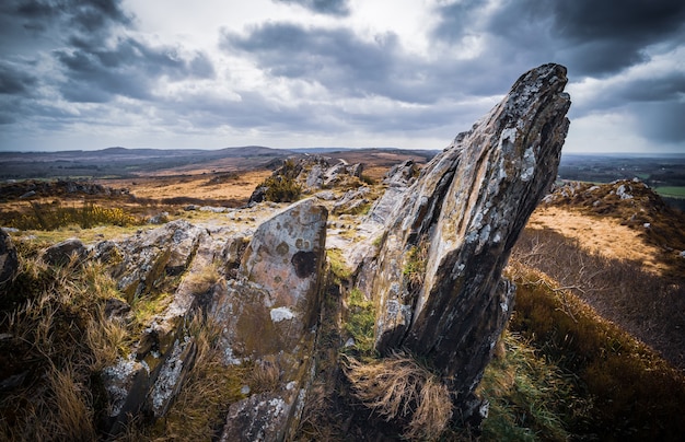 Roch Trevezel einer der Berge im Nationalpark Finistre in der Bretagne