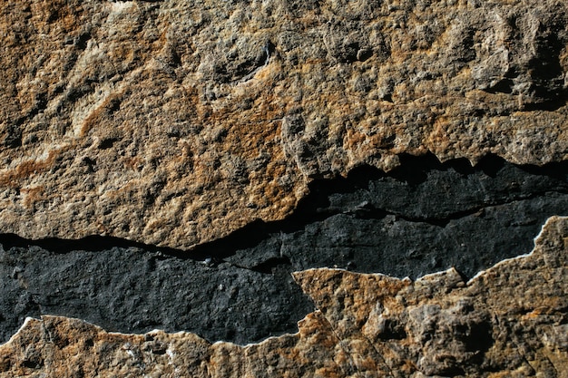 Rocha natural ou superfície de pedra como textura de fundo