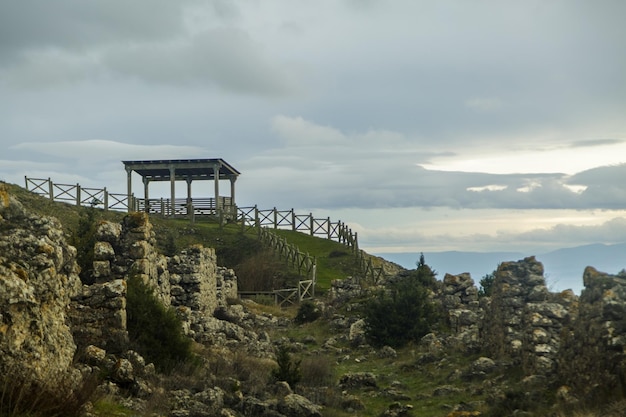 Foto rochas para escalada e miradouro de pancorbo zona de serra e planalto de burgos