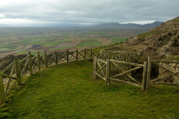 Rochas para escalada e miradouro de Pancorbo Zona de serra e planalto de Burgos