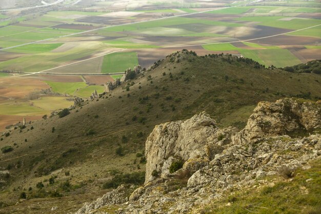 Rochas para escalada e miradouro de Pancorbo Zona de serra e planalto de Burgos