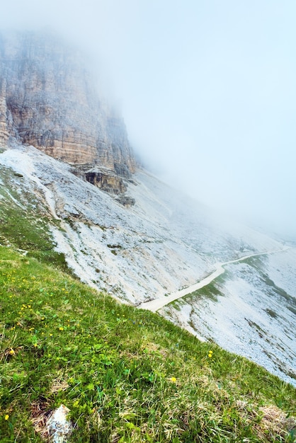 Rochas rifugio auronzo, vista da montanha