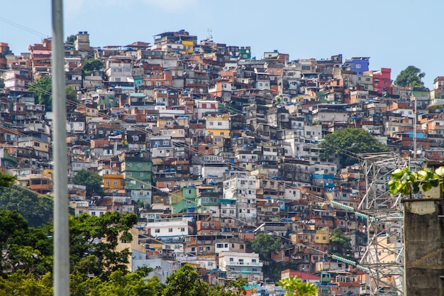 Rocinha favela en Río de Janeiro Brasil