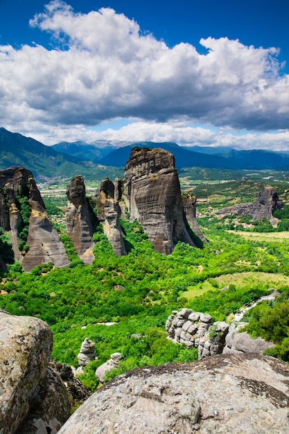 Rock em meteora, grécia