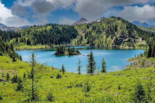 Rock Isle Lake in den Sunshine Meadows von Sunshine Village, Alberta, Kanada