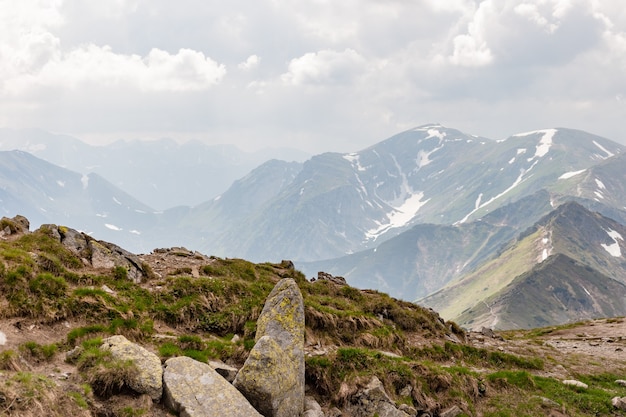 Rock Peak en las montañas, montañas Tatra en verano