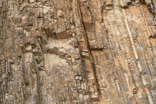 Rock-Stein-Textur. Die Natur des Steins. Nahaufnahmefoto eines Felsens.