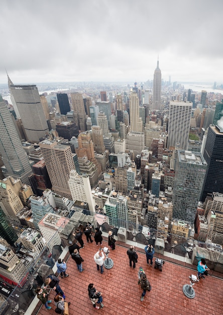 Rockefeller Center Oben auf der Aussichtsplattform