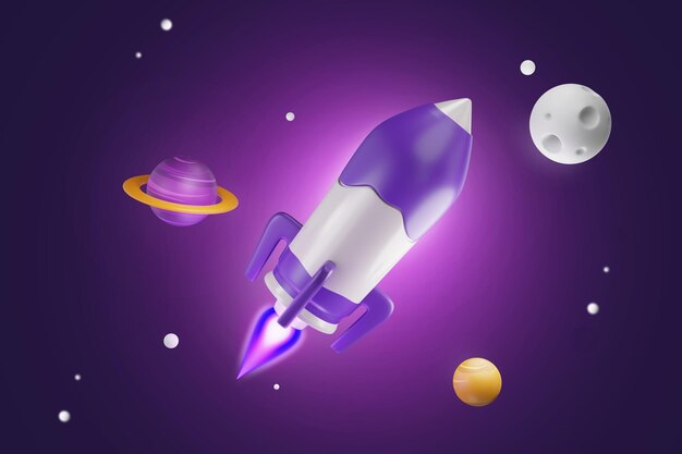 rocket_flying_through_the universe