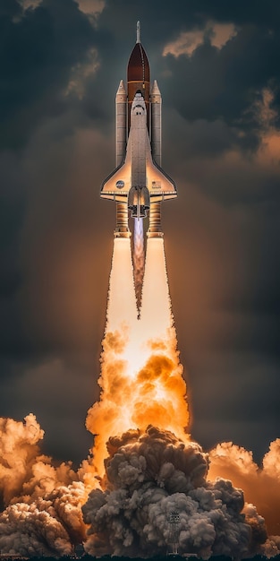 Foto rocket space: realistic photography: masterpiece photography: ar 12 style: raw stylize 250 job id: d0a44edf6bcb421b87bc97a23933add1 (em inglês)