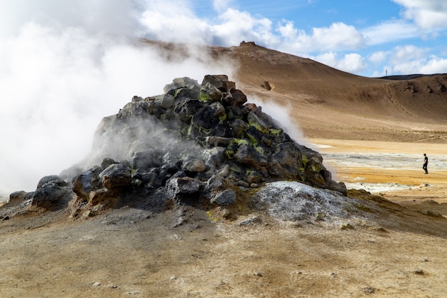 Rocky Steam Vent in Nordisland