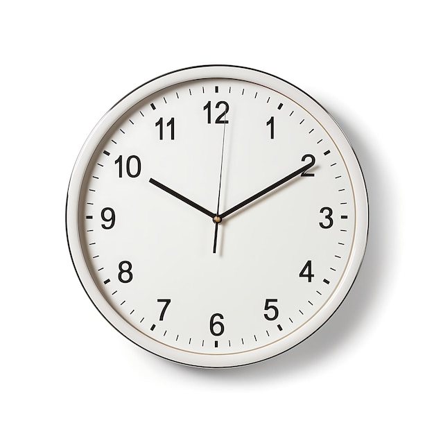 Foto roda de relógio isolada em fundo branco conceito de tempo renderização 3d