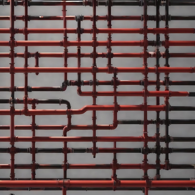 Foto roda de tubos pretos de renderização 3d coberta por fundo de parede de espaço de papel vazio